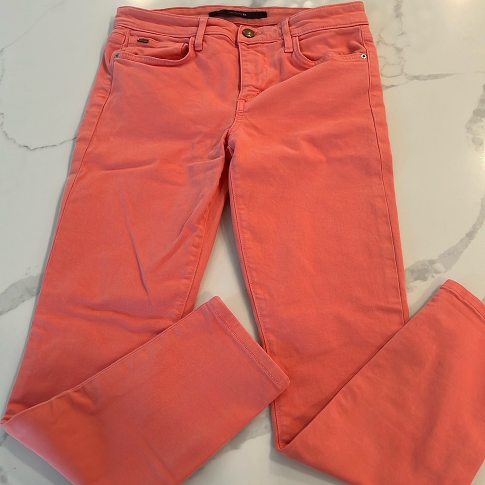 Joe’s Jeans Apricot Pink Slim Leg Jeans. Women’s Size 28. Excellent condition.